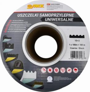 Stomil Sanok USZCZELKA DGP 15x3 CZARNA 100mb SADSDG-04202-100 2
