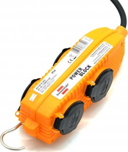 Brennenstuhl Przedłużacz Powerblock IP54 do zastosowan budowlanych 10m 4x230V/16A H07RN-F 3G1,5 1169604010 2