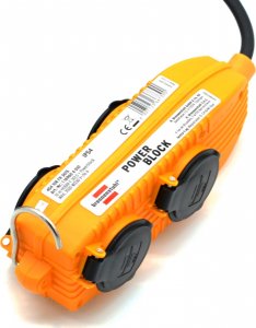 Brennenstuhl Przedłużacz Powerblock IP54 do zastosowan budowlanych 10m 4x230V/16A H07RN-F 3G1,5 1169604010 4