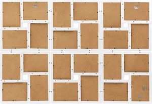 Ramka vidaXL Ramka na 24 zdjęcia 10x15 cm, biała, MDF 4