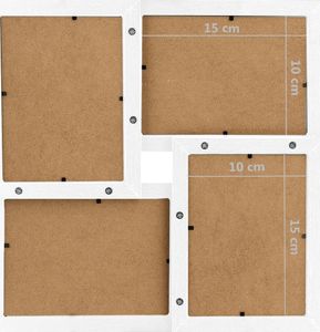 Ramka vidaXL Ramka na 24 zdjęcia 10x15 cm, biała, MDF 6