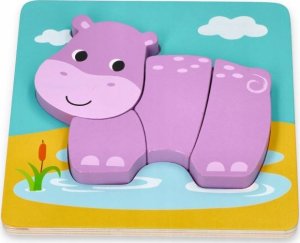 Lelin Zestaw czterech Układanek ze zwierzątkami 10