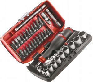 Facom zestaw nasadowy 1/4" nasadki 6-kątne 2