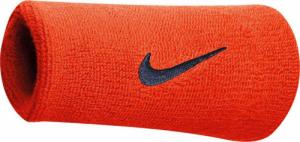 Nike Frotki na rękę Swoosh Doublewide Wristbands pomarańczowe N0001586804OS 1