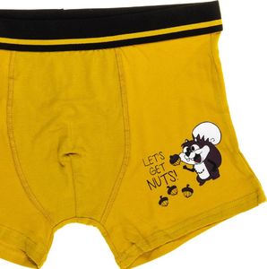 Pepco PEPCO Bokserki męskie z zabawnym wzorem L Ciemnożółty 3