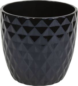 Pepco PEPCO Osłonka cermiczna, 17x15.5cm Czarny 2