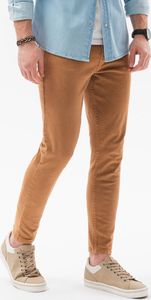 Ombre Spodnie męskie jeansowe P1058 - żółte XL 1