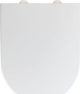 Deska sedesowa deska klozetowa 38 x 46 cm stal nierdzewna matowa srebrna 1