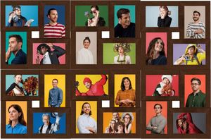 Ramka vidaXL Ramka na 24 zdjęcia 10x15 cm, ciemnobrązowa, MDF 2