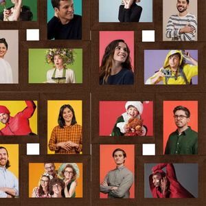 Ramka vidaXL Ramka na 24 zdjęcia 10x15 cm, ciemnobrązowa, MDF 3