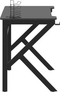 Biurko vidaXL 325402 Czarne 110 cmx60 cm 5