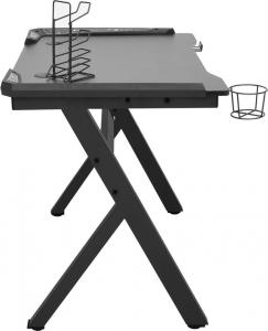 Biurko vidaXL 325424 Czarne 110 cmx60 cm 3