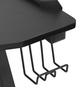 Biurko vidaXL 325424 Czarne 110 cmx60 cm 5