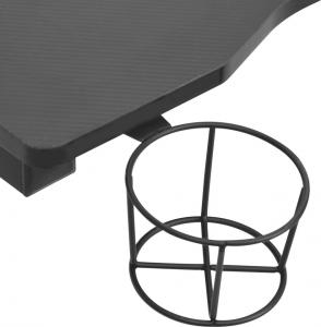 Biurko vidaXL 325424 Czarne 110 cmx60 cm 6