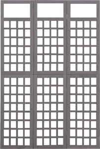 vidaXL Parawan pokojowy 3-panelowy/trejaż, drewno jodłowe, 121x180 cm 2
