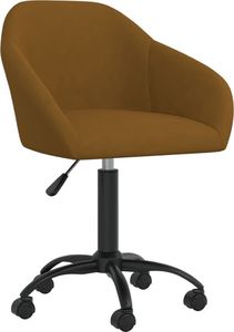 Krzesło biurowe vidaXL Brązowe 1