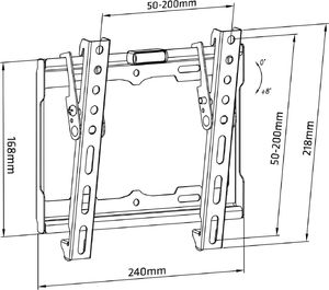 Maclean Uchwyt ścienny MC-942 13'' - 42'' 5