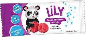 Lily Lizak LILY z zestawem witamin o smaku malinowym 1