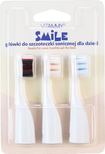 Końcówka Vitammy VITAMMY SMILE zestaw I Końcówki do szczoteczki (miś polarny, czarny kot, pies) /3 szt/ 1