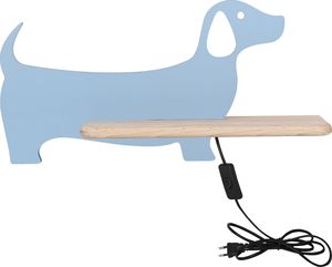 Candellux Półka ledowa niebieska drewniana Candellux Dog 21-02983 dla dziecka 1