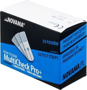 Novama NOVAMA MULTICHECK PRO+ Paski testowe do glukozy / 50 szt 1