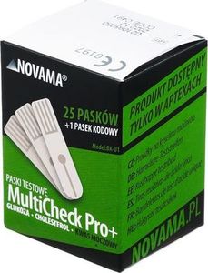 Novama NOVAMA MULTICHECK PRO+ Paski testowe kwas moczowy / 25 szt 1