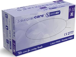 Sempercare SEMPERCARE SKIN 2 /rozmiar XL 90szt Rękawice nitrylowe jednorazowe - bezpudrowe od Sempermed 1