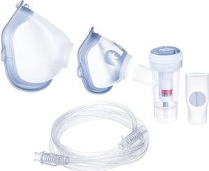 Flaem Zestaw do inhalatora 4Neb Nebulizator RF9 z ustnikiem, 2 maskami i przewodem 1