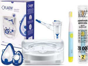 Flaem ZESTAW Z RABATEM: FLAEM Nebulair+ Inhalator pneumatyczno-tłokowy + VITAMMY Buzz Uniwersalna szczoteczka soniczna do zębów 1