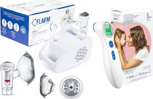 Flaem Inhalator 4Neb z nebulizatorem + termometr bezdotykowy 1