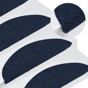 vidaXL Samoprzylepne nakładki na schody, 15 szt., 65x26 cm, niebieskie 1