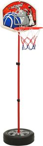vidaXL Zestaw do gry w koszykówkę dla dzieci, regulowany, 120 cm 2