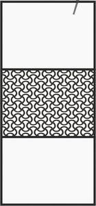 vidaXL Ścianka prysznicowa, przezroczyste szkło ESG, 80x195 cm, czarna 3