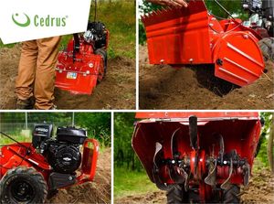 Glebogryzarka Cedrus CEDRUS GL03 PRO-B&S GLEBOGRYZARKA SPALINOWA PRZECIWBIEŻNA KULTYWATOR 6.5KM / 45cm SILNIK B&S Briggs&Stratton GL03 - EWIMAX - OFICJALNY DYSTRYBUTOR - AUTORYZOWANY DEALER CEDRUS 4