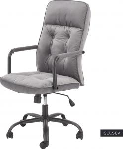 Krzesło biurowe Selsey Strowpipe Popielate 1