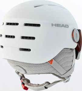 Head Kask z przyłbicą szybą Queen White 2021 2