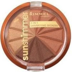 Rimmel  Sun Shimmer 3in1 Shimmering Bronzer Puder 002 Bronze Goddess 9.9g 1