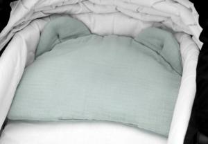 Sensillo PODUSZKA DO WÓZKA MUŚLINOWA GRAFITOWY 4