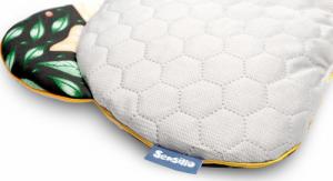 Sensillo PODUSZKA DO WÓZKA VELVET ZIELONY WRÓŻKI 2