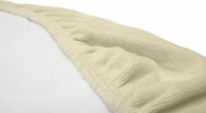 Sensillo PRZEŚCIERADŁO FROTTE DO WÓZKA KREMOWY 35X75 3