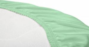 Sensillo PRZEŚCIERADŁO JERSEY DO WÓZKA MIĘTA 35X75 3