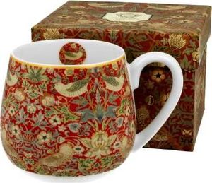 Duo-Gift Kubek baryłka 430 ml STRAWBERRY THIEF RED William Morris 1