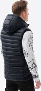 Ombre Bezrękawnik męski pikowany V53 - czarny L 6