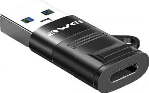 Adapter USB Awei CL-13 USB-C - USB Czarny  (AWEI084BLK) 1