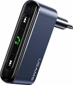 Usams USAMS Adapter audio Bluetooth 5.0 - jack 3.5mm szary/grey SJ519JSQ01 (US-SJ519) 1