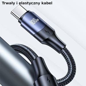 Kabel USB Usams USB-C - USB-C 1.2 m Czarny (6958444973333) 4