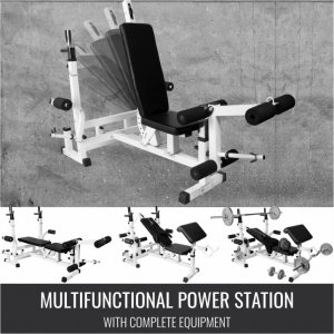 Gorilla Sports GORILLA SPORTS Ławka pod sztangę 6w1 9