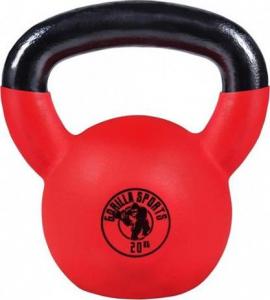 Kettlebell Gorilla Sports gumowany 20 kg 1