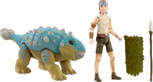 Figurka Mattel Jurassic World Human & Dino Pack - Ben & Ankylosaurus Bumpy (GWM24/HBY65) 2