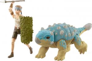 Figurka Mattel Jurassic World Human & Dino Pack - Ben & Ankylosaurus Bumpy (GWM24/HBY65) 3